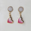 Foto de Pendientes Kendra corazón rosa