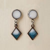 Foto de Pendientes Kendra rombo azul