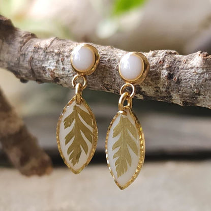 Foto de Pendientes Hoja Natural